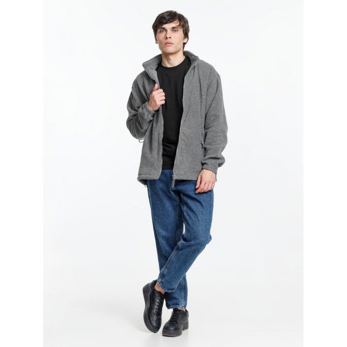 Куртка мужская North, серый меланж, размер 4XL