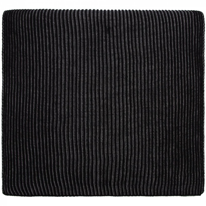 Шарф Nobilis, черный с серым меланжем