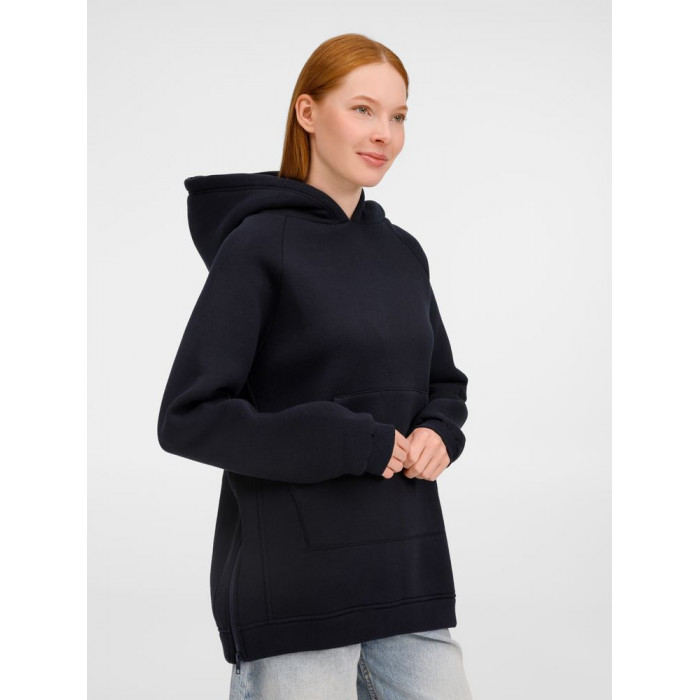 Худи унисекс оверсайз Easy Street, темно-синее, размер XL/XXL