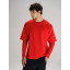 Футболка оверсайз с двойным рукавом Kosmos, красная, размер XL/XXL Футболка оверсайз с двойным рукавом Kosmos, красная, размер XL/XXL