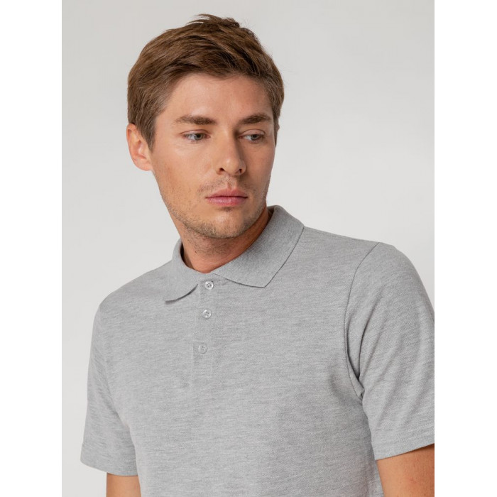 Рубашка поло мужская Virma light, серый меланж, размер 3XL
