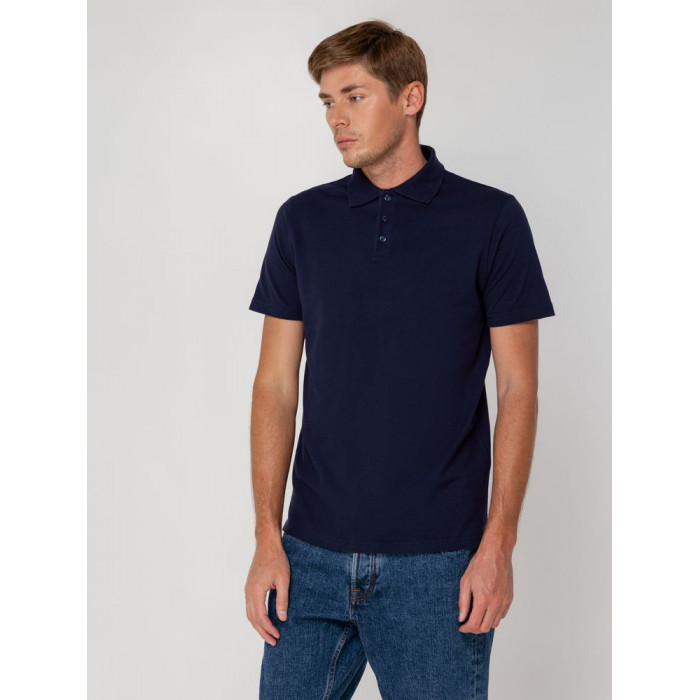 Рубашка поло мужская Virma Light, темно-синяя (navy), размер 4XL