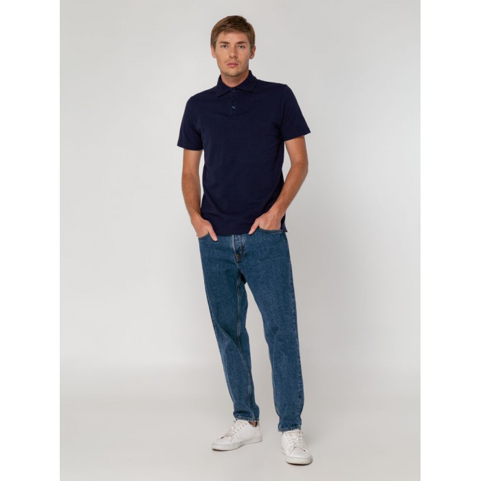 Рубашка поло мужская Virma Light, темно-синяя (navy), размер 4XL