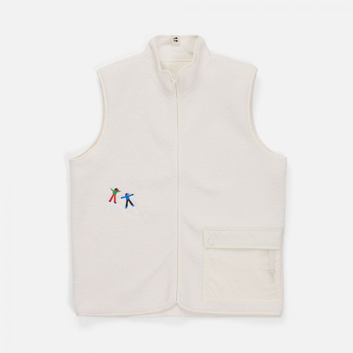 Жилет унисекс Oblako, молочно-белый, размер ХL/ХХL