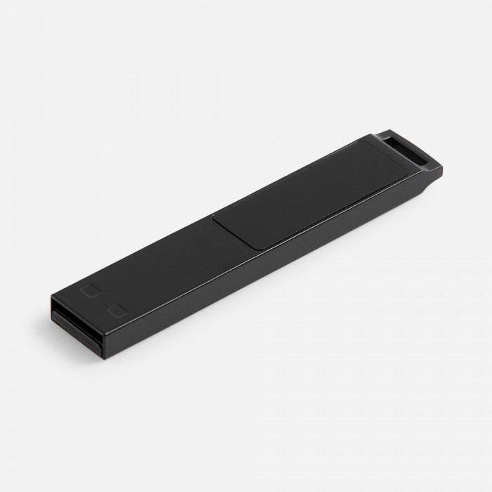 Флешка markBright Black с синей подсветкой, 32 Гб
