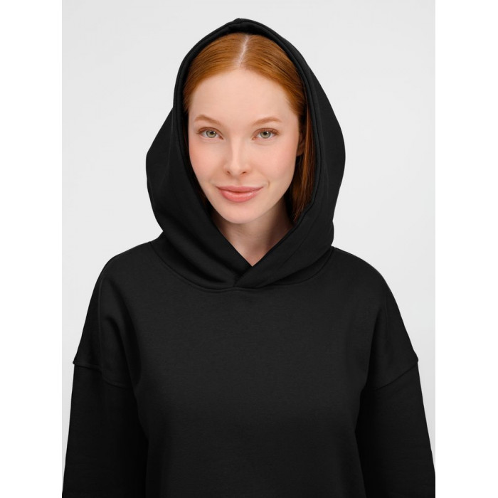 Худи оверсайз унисекс Tolla, черное, размер XL/2XL