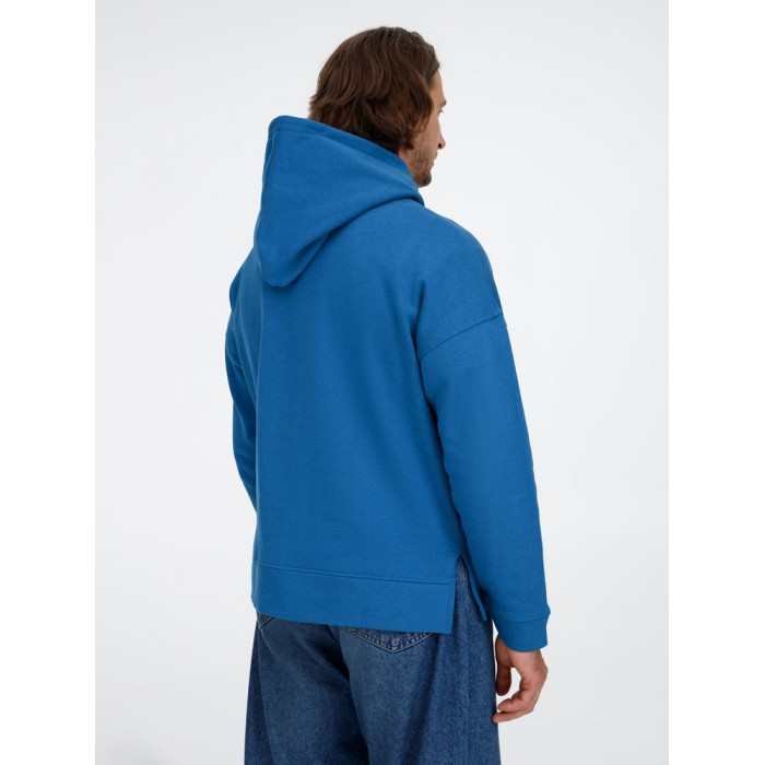 Худи оверсайз унисекс Tolla, синее (джинс), размер XL/2XL