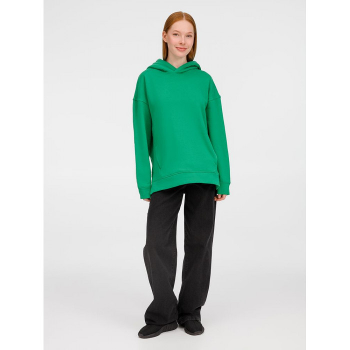 Худи оверсайз унисекс Tolla, зеленое, размер XL/2XL