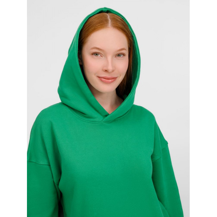 Худи оверсайз унисекс Tolla, зеленое, размер XL/2XL