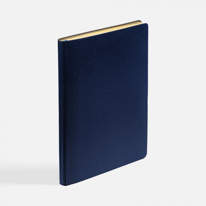 Ежедневник Nebraska Flex, недатированный, синий с золотистым