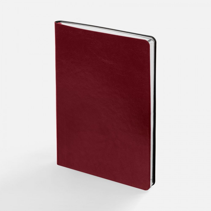 Ежедневник Nebraska Flex, недатированный, бордовый с серебристым