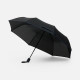Зонт складной Edgeline, черный с синим