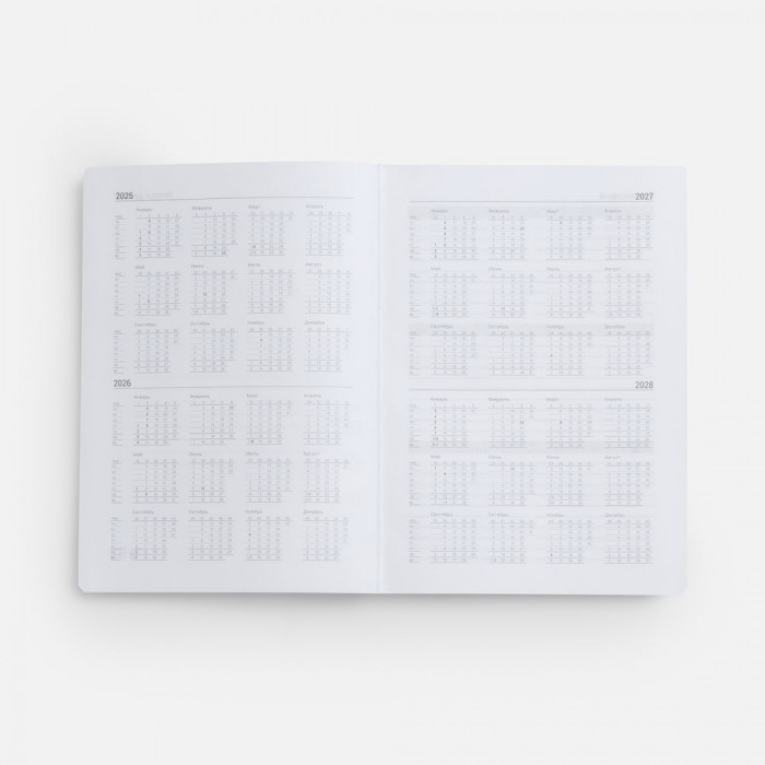 Ежедневник New Factor, недатированный, серый