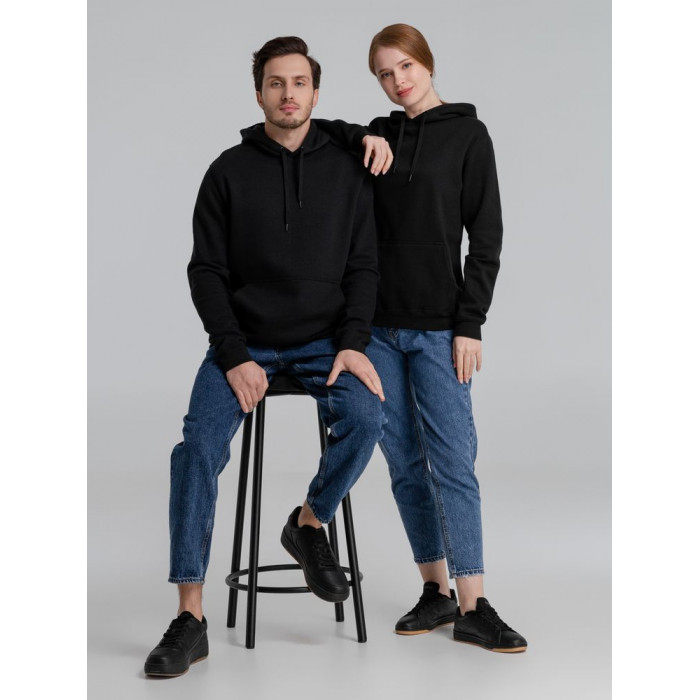 Толстовка с капюшоном Slam 320, черная, размер XXL