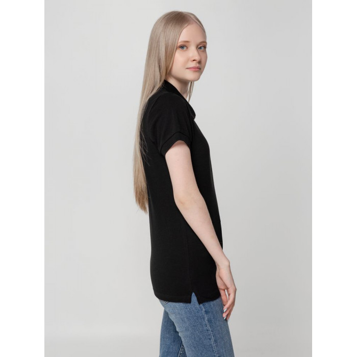 Рубашка поло женская Virma lady, черная, размер XXL
