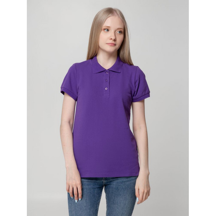 Рубашка поло женская Virma lady, фиолетовая, размер XXL
