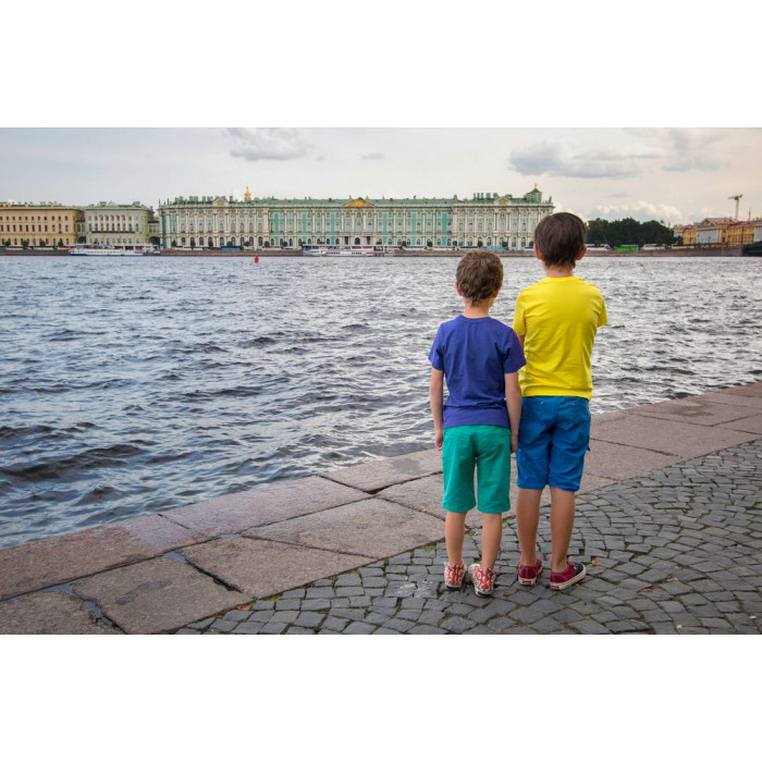 Футболка детская T-Bolka Kids, ярко-синяя, 14 лет