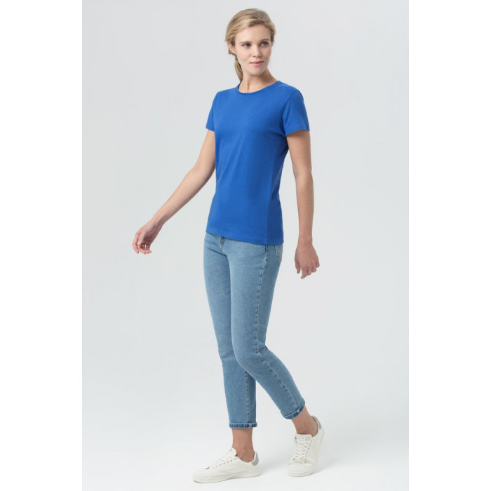 Футболка женская Miss 150 ярко-синяя (royal), размер XXL