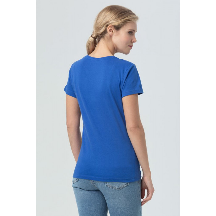 Футболка женская Miss 150 ярко-синяя (royal), размер XXL