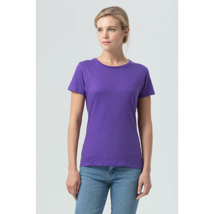 Футболка женская Miss 150 темно-фиолетовая, размер XL