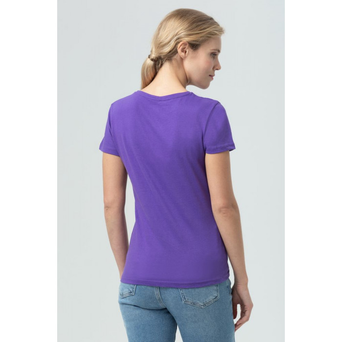 Футболка женская Miss 150 темно-фиолетовая, размер XL