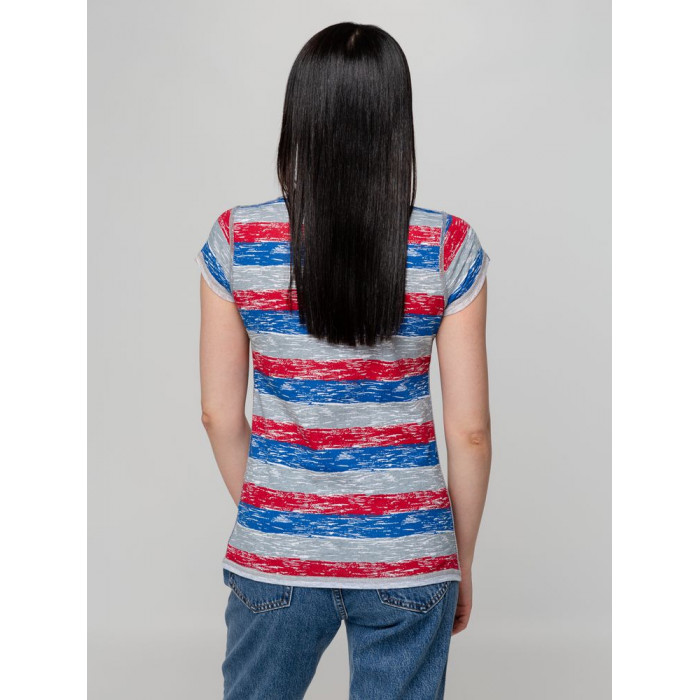 Футболка женская RAYET LADY двусторонняя, красный/синий, размер XXL