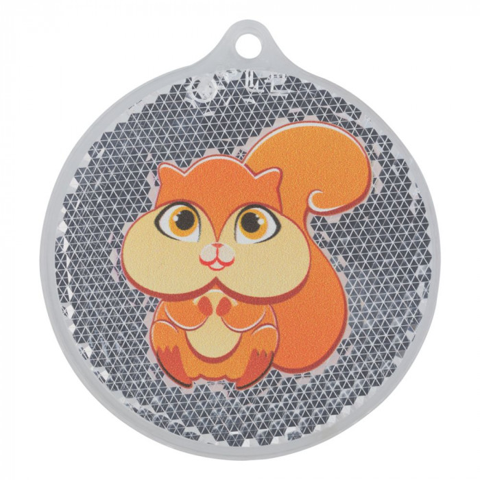 Пешеходный светоотражатель «Круг», неон-желтый