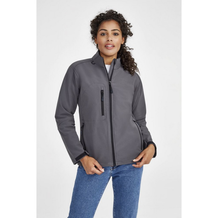 Куртка женская на молнии Roxy 340, серый меланж, размер S