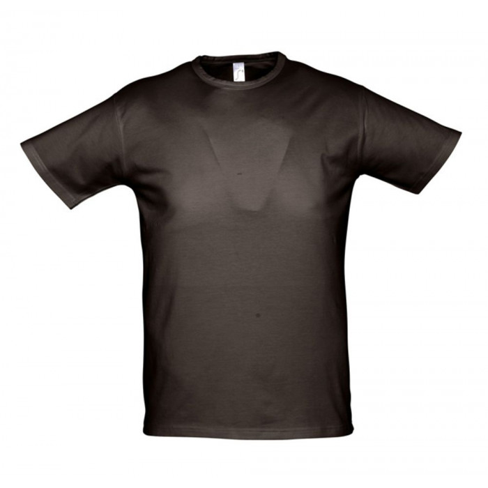 Футболка мужская Milano 190 темно-коричневая (шоколад), размер XXL