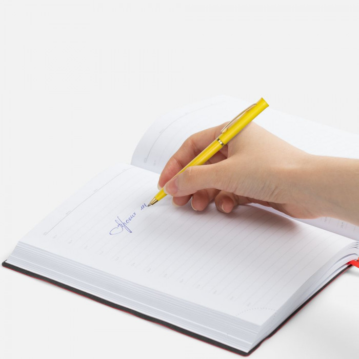 Ручка шариковая Euro Gold, желтая