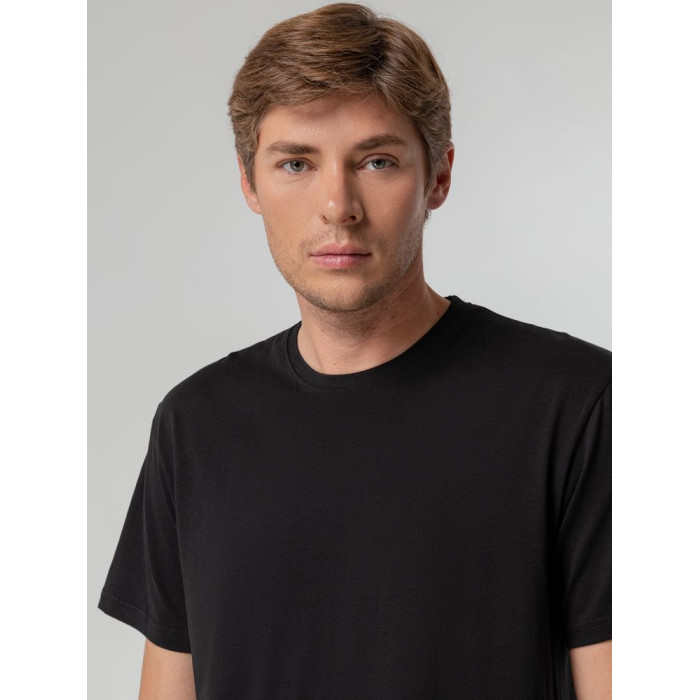 Футболка унисекс T-bolka 140, черная, размер XXXL