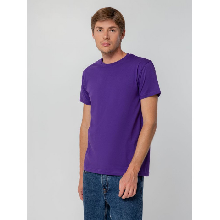 Футболка унисекс T-bolka 140, фиолетовая, размер XXXL