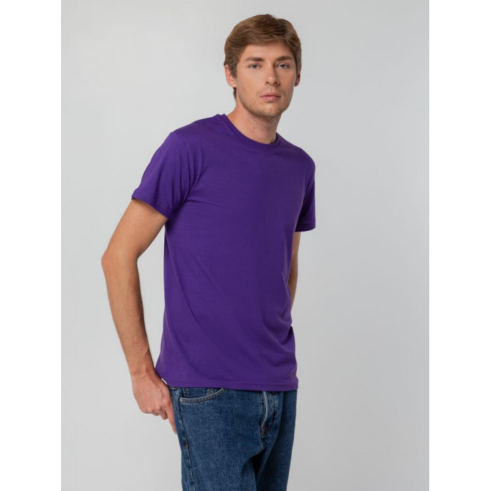 Футболка унисекс T-bolka 140, фиолетовая, размер XXXL