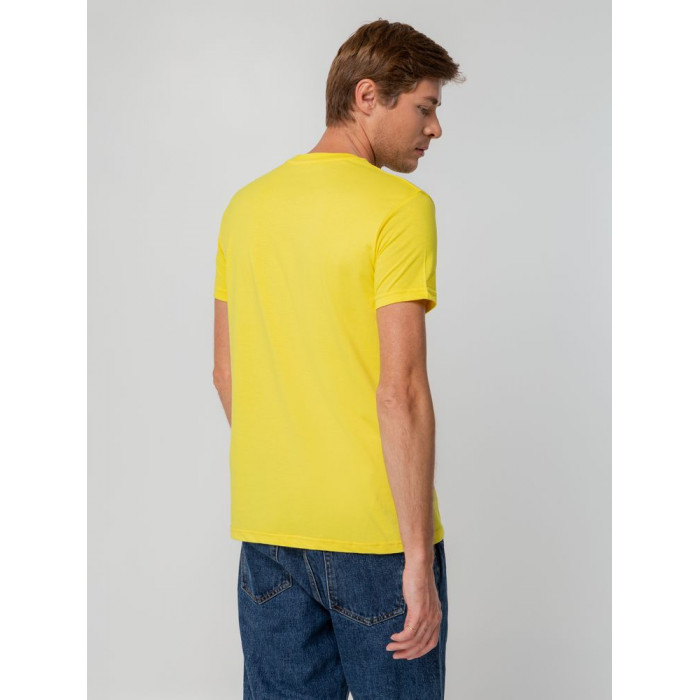 Футболка унисекс T-bolka 140, желтая, размер XXXL