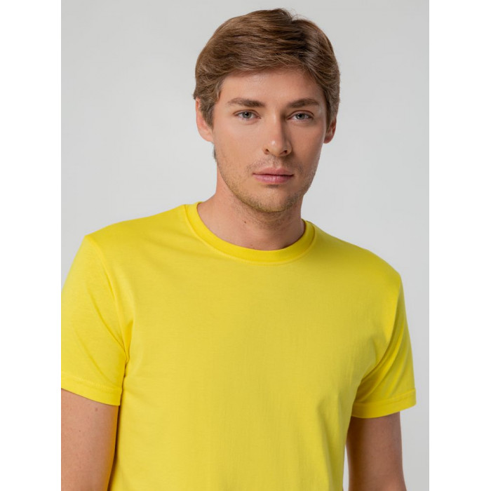 Футболка унисекс T-bolka 140, желтая, размер XXXL