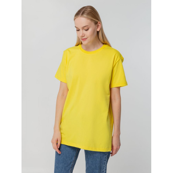 Футболка унисекс T-bolka 140, желтая, размер XXXL