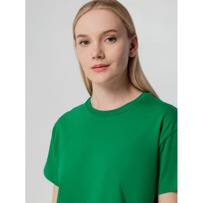 Футболка унисекс T-bolka 140, темно-зеленая, размер XXXL