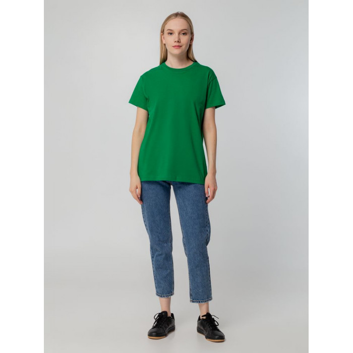 Футболка унисекс T-bolka 140, темно-зеленая, размер XXXL