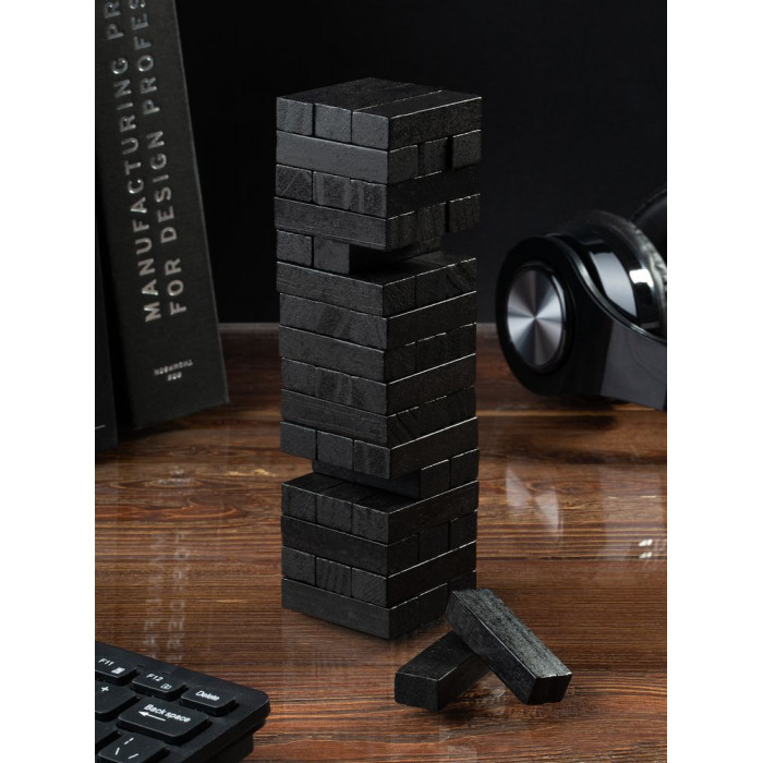 Игра «Деревянная башня мини», черная