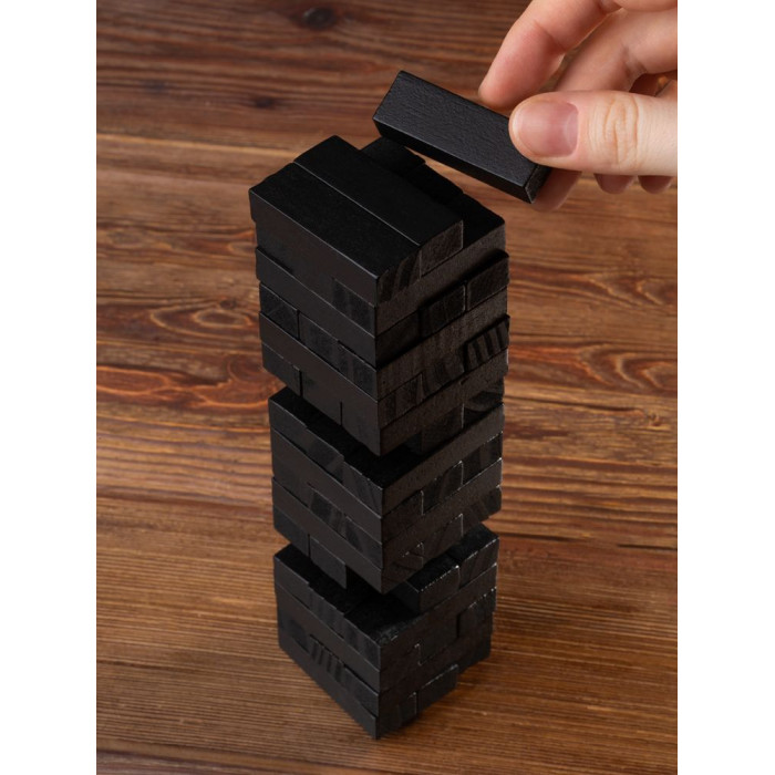 Игра «Деревянная башня мини», черная