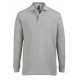 Рубашка поло мужская с длинным рукавом Star 170, серый меланж, размер XXL