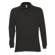 Рубашка поло мужская с длинным рукавом Star 170, черная, размер XXL
