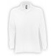 Рубашка поло мужская с длинным рукавом Star 170, белая