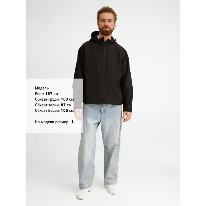 Куртка мужская с капюшоном Replay Men 340 черная, размер 3XL