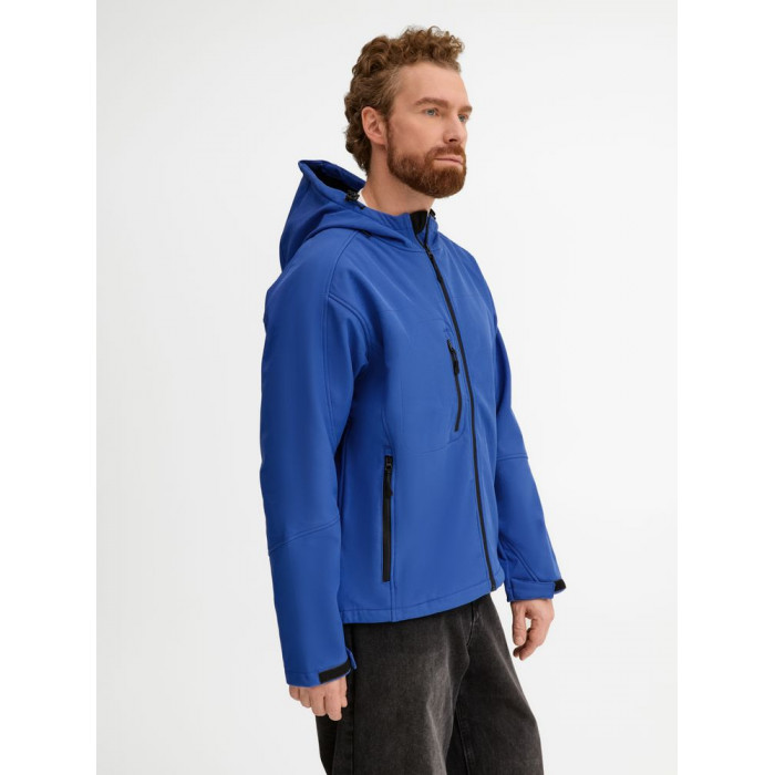 Куртка мужская с капюшоном Replay Men 340, ярко-синяя, размер 3XL