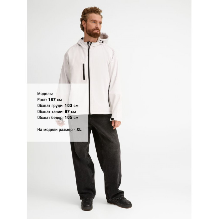 Куртка мужская с капюшоном Replay Men 340 белая, размер 3XL