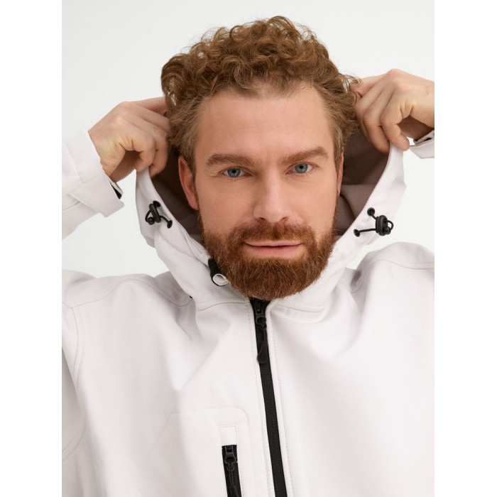 Куртка мужская с капюшоном Replay Men 340 белая, размер 3XL