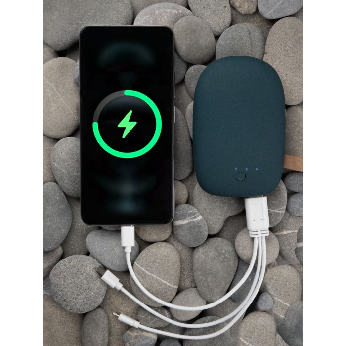 Внешний аккумулятор Pebble 7800 мАч, серо-синий