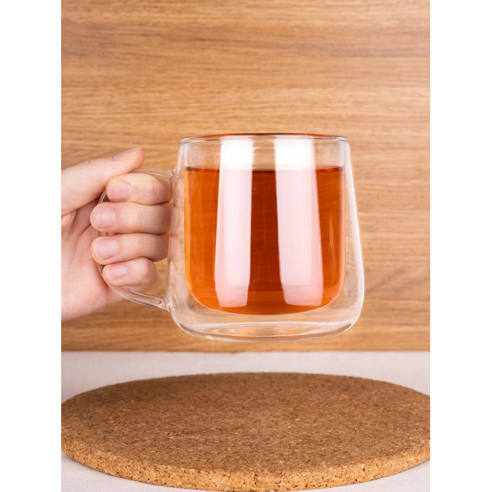 Чашка с двойными стенками Glass First