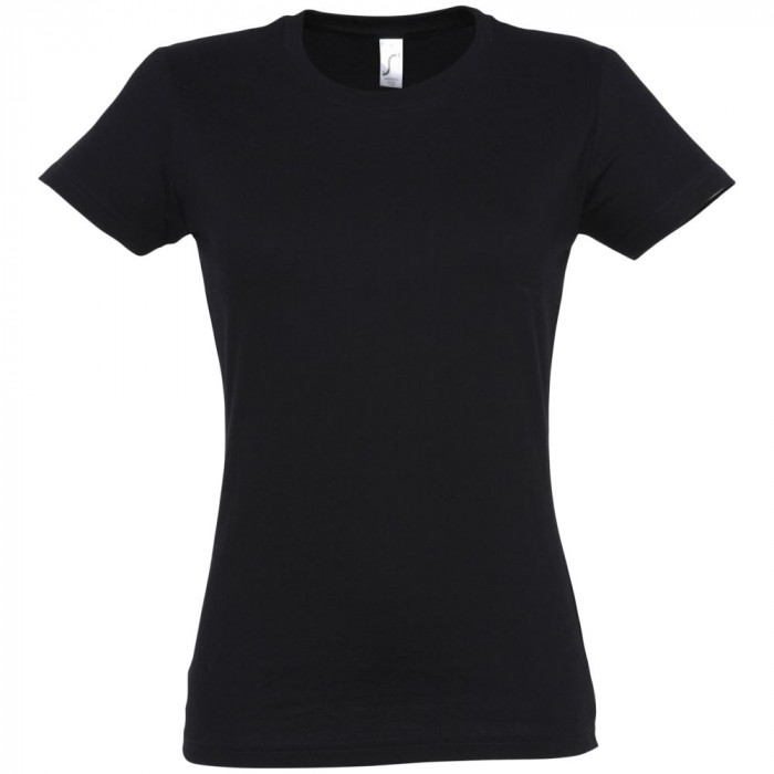 Футболка женская Imperial women 190 черная, размер XXL